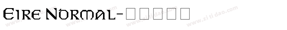 Eire Normal字体转换